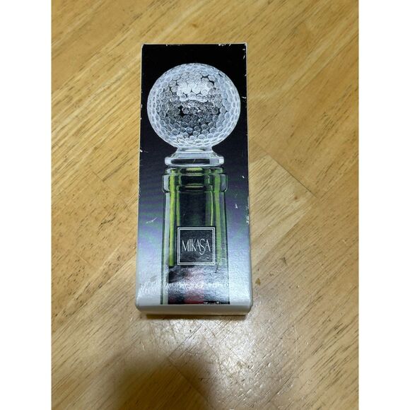 Mikasa Australian Crystal Golf Ball Decanter Topper/Stopper - Picture 5 of 5